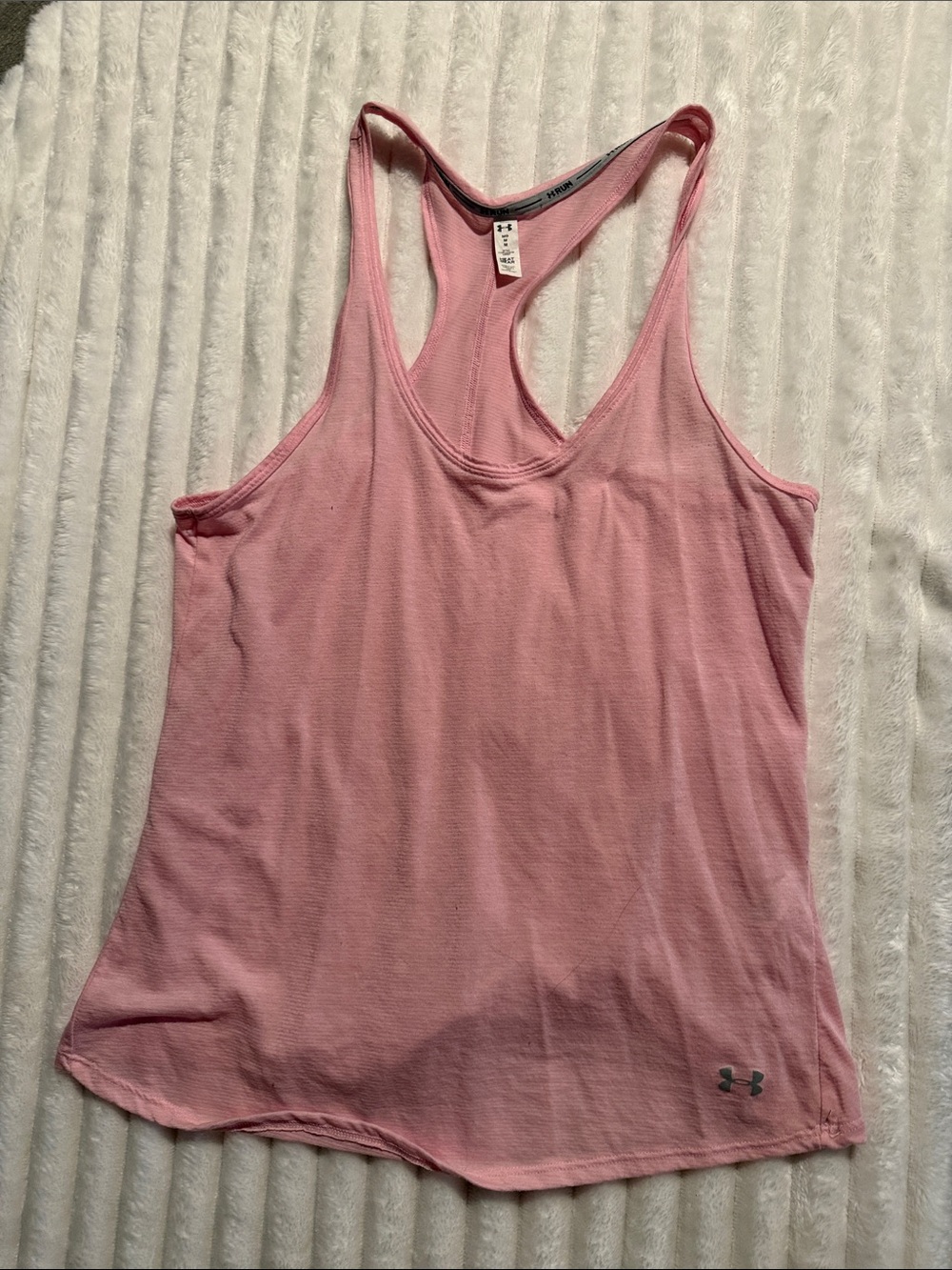 Under Armour Soft Pink Racerback Tank - Athletic Women's Top